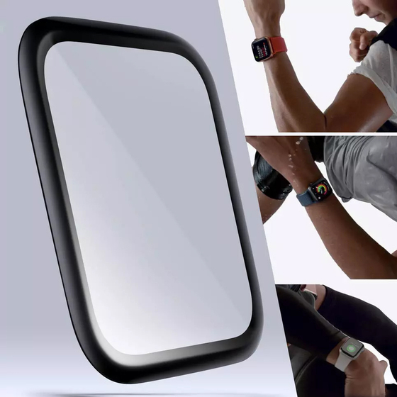 Microsonic Apple Watch Ultra 2 Tam Kaplayan Temperli Cam Ekran Koruyucu Siyah