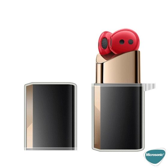 Microsonic Huawei FreeBuds Lipstick Kılıf Transparent Clear Soft Şeffaf