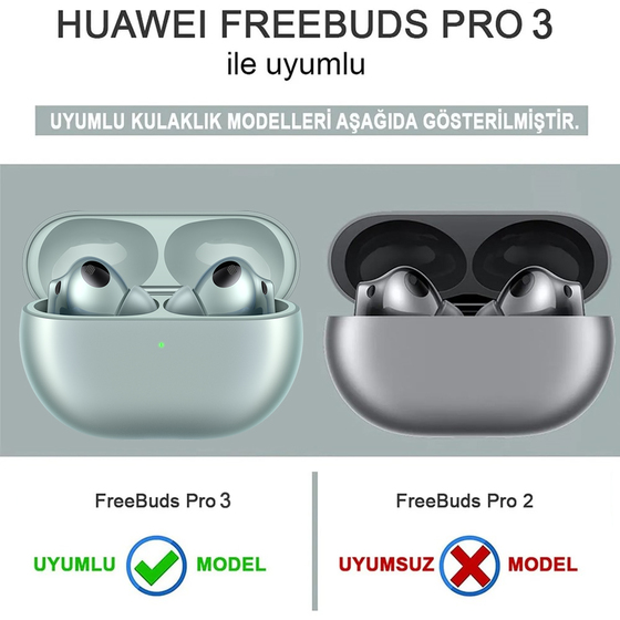 Microsonic Huawei FreeBuds Pro 3 Kılıf Cartoon Figürlü Silikon Crtn-Fgr-Ntnd