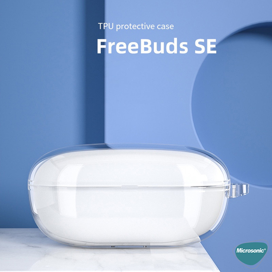 Microsonic Huawei FreeBuds SE Kılıf Transparent Clear Soft Şeffaf