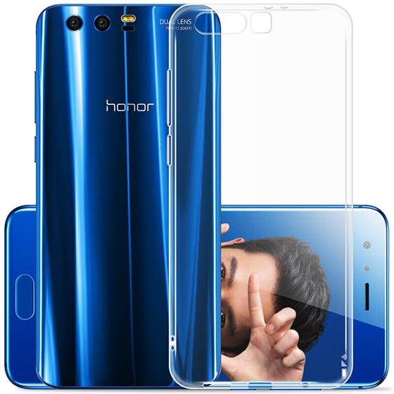 Microsonic Huawei Honor 9 Kılıf Transparent Soft Beyaz