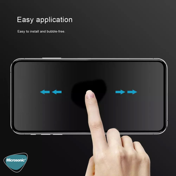Microsonic Huawei Honor 9X Privacy 5D Gizlilik Filtreli Cam Ekran Koruyucu Siyah