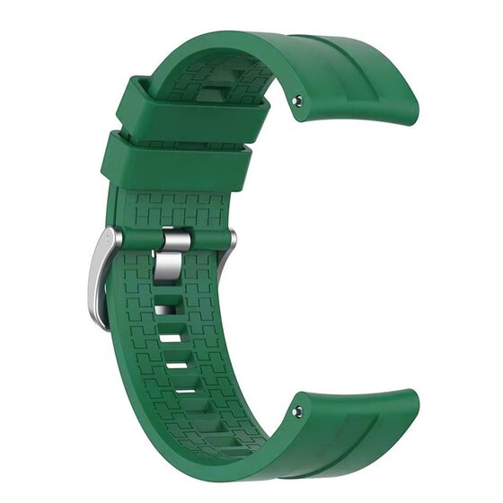 Microsonic Huawei Honor Magic Watch 2 46mm Kordon, Silicone RapidBands Koyu Yeşil