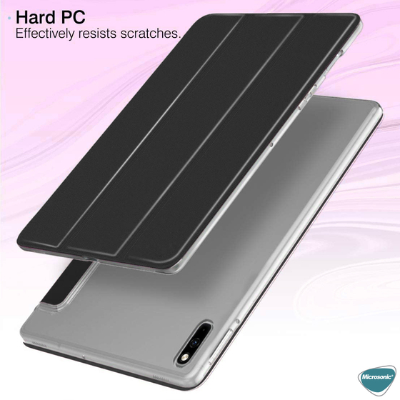 Microsonic Huawei MatePad Pro 10.8'' Kılıf Slim Translucent Back Smart Cover Gold