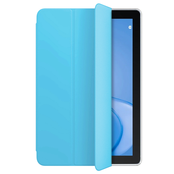 Microsonic Huawei MatePad SE Kılıf Slim Translucent Back Smart Cover Mavi