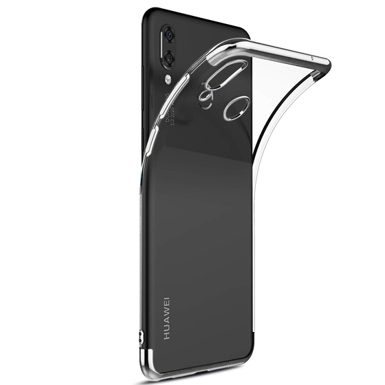 Microsonic Huawei P Smart 2019 Kılıf Skyfall Transparent Clear Gümüş