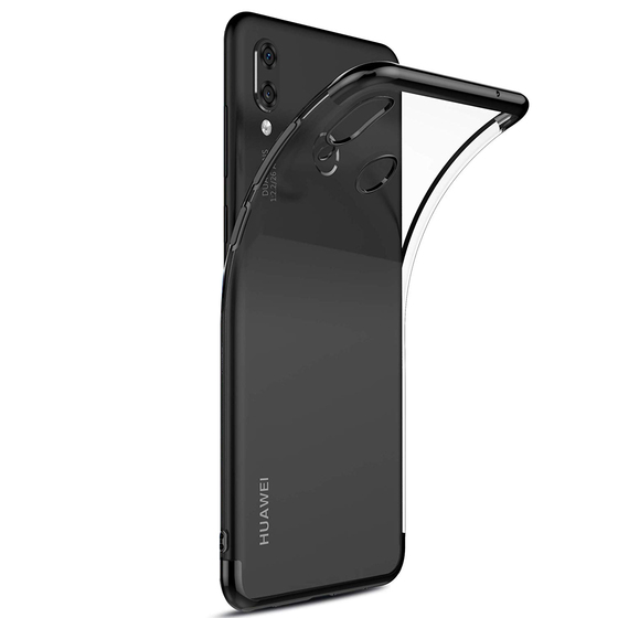 Microsonic Huawei P Smart 2019 Kılıf Skyfall Transparent Clear Siyah