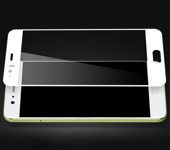 Microsonic Huawei P10 Plus 3D Kavisli Temperli Cam Ekran koruyucu Kırılmaz Film Beyaz
