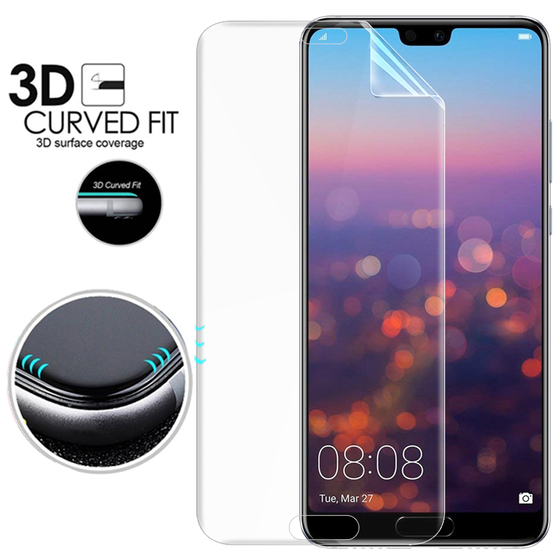 Microsonic Huawei P20 Ön + Arka Kavisler Dahil Tam Ekran Kaplayıcı Film