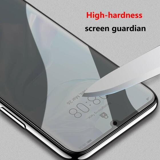 Microsonic Huawei P30 Privacy 5D Gizlilik Filtreli Cam Ekran Koruyucu Siyah