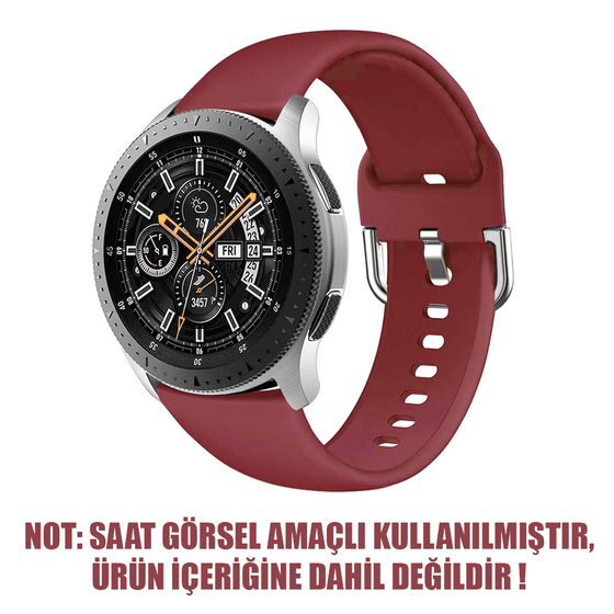 Microsonic Huawei Watch 2 Sport Silikon Kordon Kırmızı