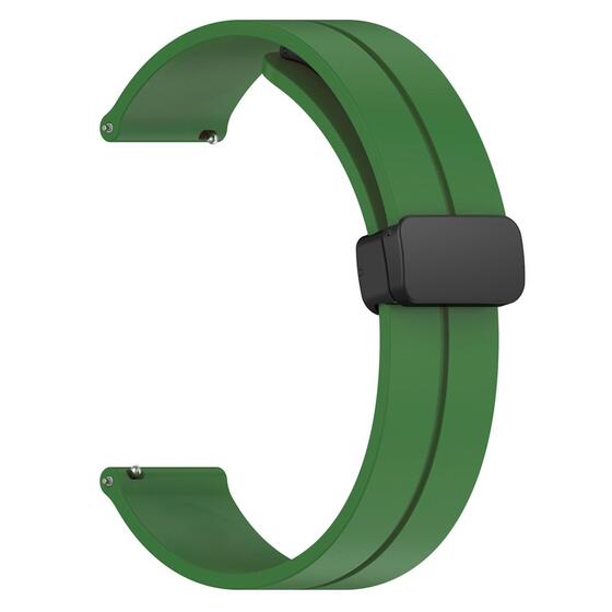 Microsonic Huawei Watch 3 Kordon Ribbon Line Yeşil