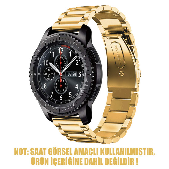 Microsonic Huawei Watch 3 Metal Stainless Steel Kordon Gold