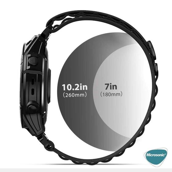 Microsonic Huawei Watch 3 Pro Kordon Alpine Loop Siyah