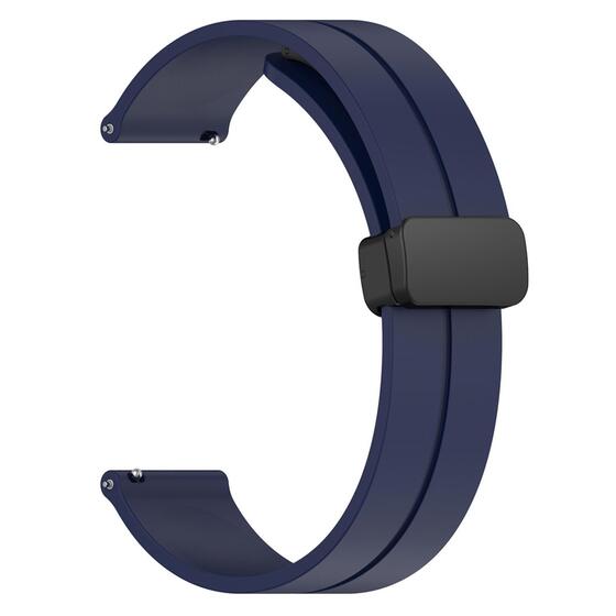 Microsonic Huawei Watch 3 Pro Kordon Ribbon Line Lacivert