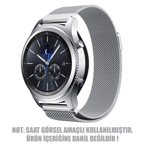 Microsonic Huawei Watch 4 Milanese Loop Kordon Gümüş