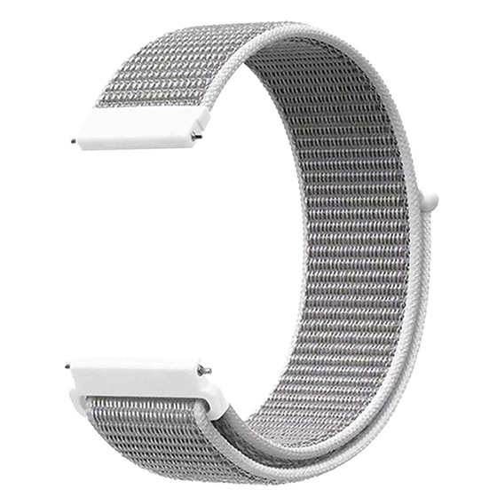 Microsonic Huawei Watch GT 2e Hasırlı Kordon Woven Sport Loop Beyaz
