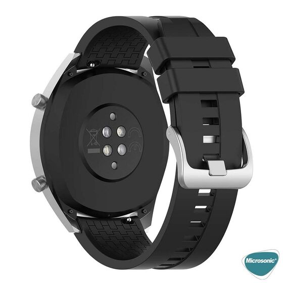 Microsonic Huawei Watch GT Active Kordon, Silicone RapidBands Beyaz