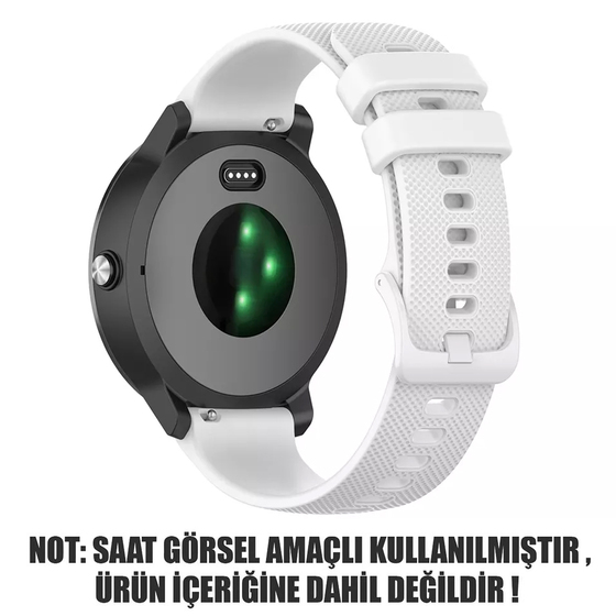 Microsonic Huawei Watch GT4 41mm Kordon, Silicone Sport Band Beyaz