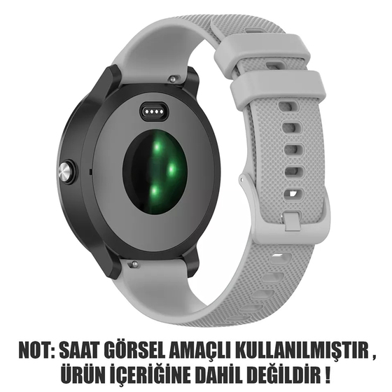 Microsonic Huawei Watch GT4 41mm Kordon, Silicone Sport Band Gri