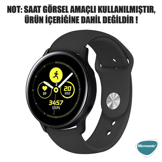 Microsonic Huawei Watch GT4 46mm Silicone Sport Band Beyaz