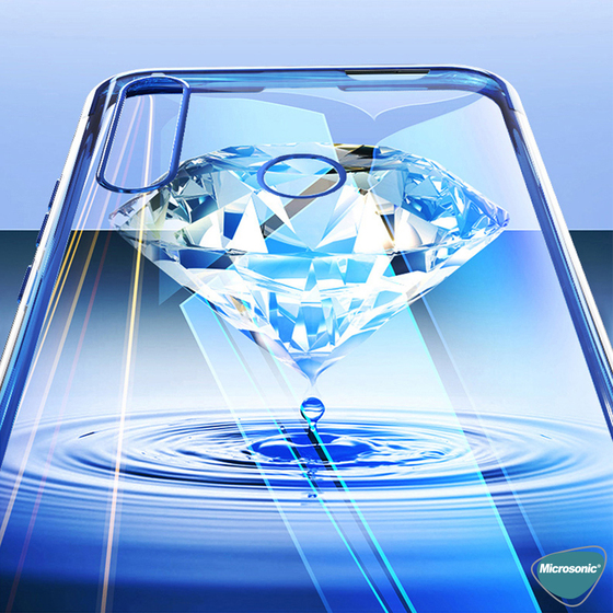 Microsonic Huawei Y7P Kılıf Skyfall Transparent Clear Mavi