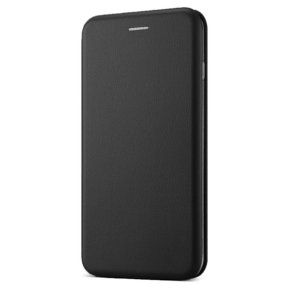 Microsonic Huawei Y7P Kılıf Ultra Slim Leather Design Flip Cover Siyah