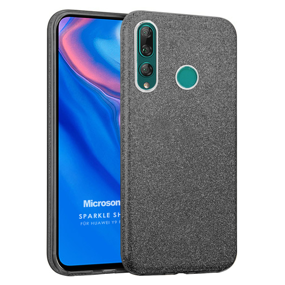 Microsonic Huawei Y9 Prime 2019 Kılıf Sparkle Shiny Siyah