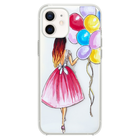 Microsonic iPhone 11 Desenli Kılıf Balonlu Kız