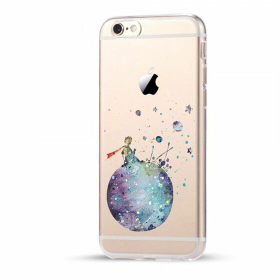 Microsonic iPhone 6S Plus Desenli Kılıf Küçük Prens Mavi