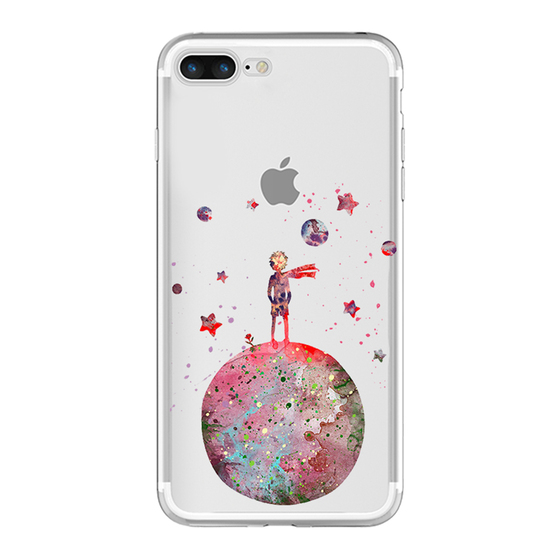 Microsonic iPhone 7 Plus Desenli Kılıf Küçük Prens Kırmızı