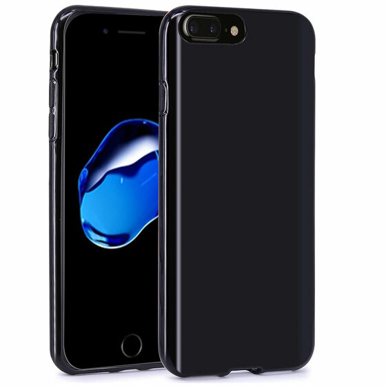 Microsonic iPhone 8 Plus Kılıf Transparent Soft Siyah