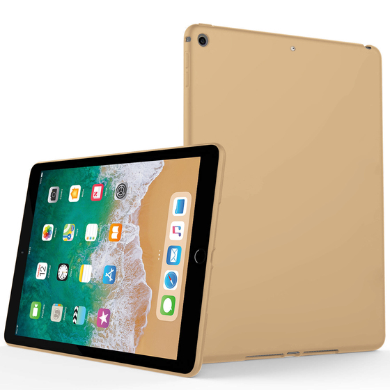 Microsonic Matte Silicone Apple iPad 9.7 2017 (A1822-A1823) Kılıf Gold