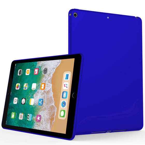 Microsonic Matte Silicone Apple iPad 9.7 2018 (A1893-A1954) Kılıf Mavi