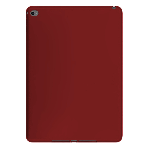 Microsonic Matte Silicone Apple iPad Air 2 (A1566-A1567) Kılıf Kırmızı