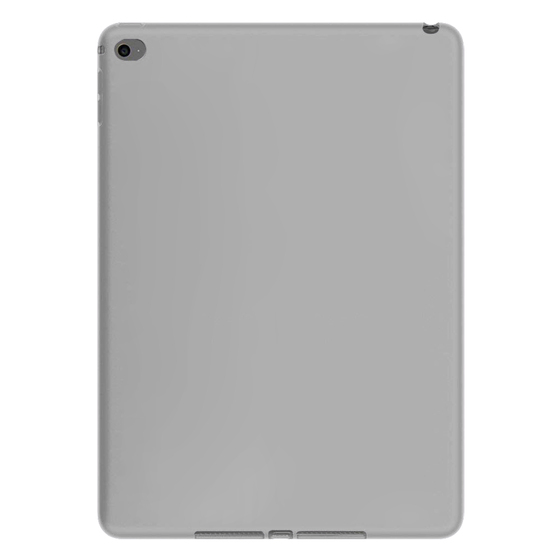 Microsonic Matte Silicone Apple iPad iPad Air 2 (A1566-A1567) Kılıf Gri