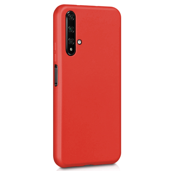 Microsonic Matte Silicone Huawei Honor 20 Kılıf Kırmızı