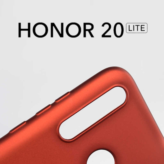 Microsonic Matte Silicone Huawei Honor 20 Lite Kılıf Kırmızı