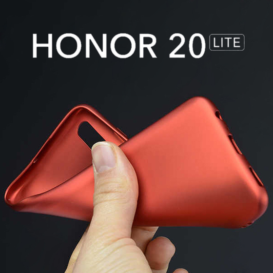Microsonic Matte Silicone Huawei Honor 20 Lite Kılıf Mor