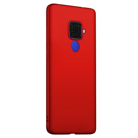 Microsonic Matte Silicone Huawei Mate 30 Lite Kılıf Kırmızı
