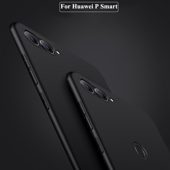 Microsonic Matte Silicone Huawei P Smart Kılıf Siyah