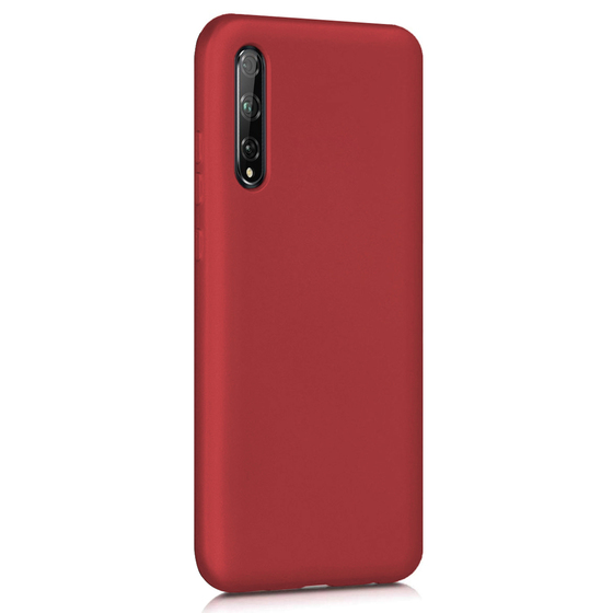 Microsonic Matte Silicone Huawei P Smart S Kılıf Kırmızı