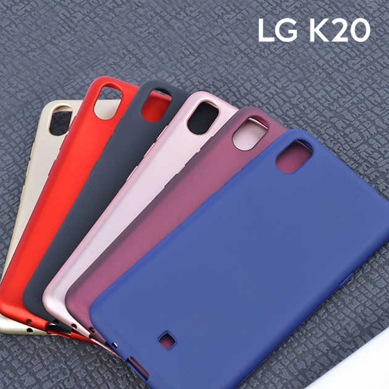 Microsonic Matte Silicone LG K20 2019 Kılıf Kırmızı
