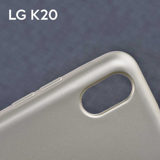 Microsonic Matte Silicone LG K20 2019 Kılıf Kırmızı