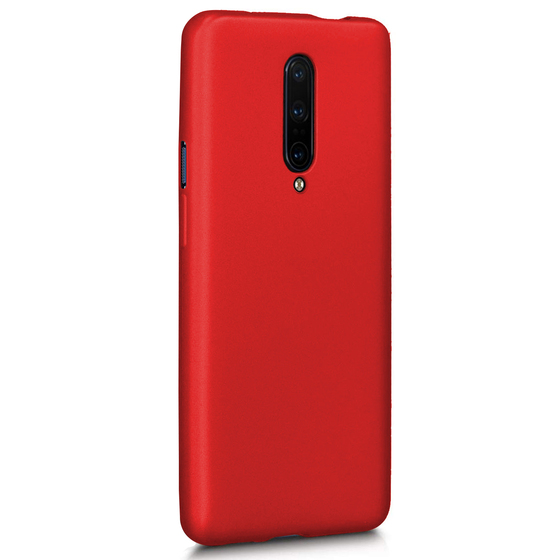Microsonic Matte Silicone OnePlus 7 Pro Kılıf Kırmızı