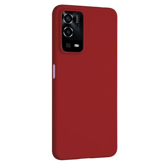 Microsonic Matte Silicone Oppo A55 4G Kılıf Kırmızı