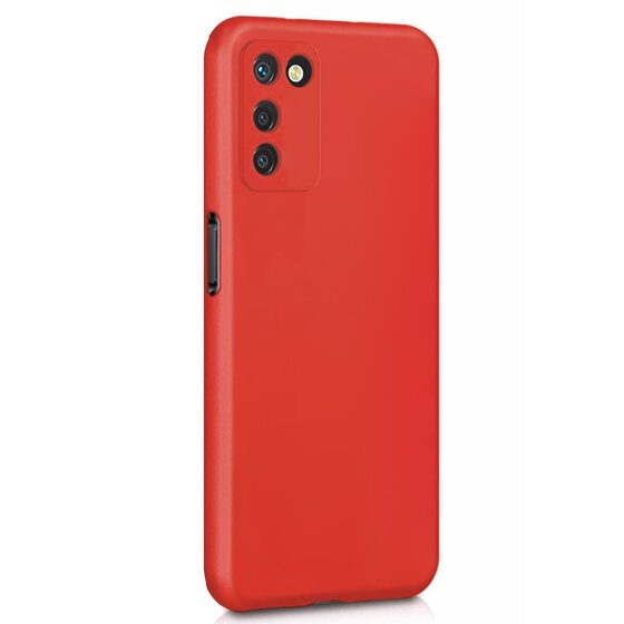 Microsonic Matte Silicone Oppo A55 5G Kılıf Kırmızı