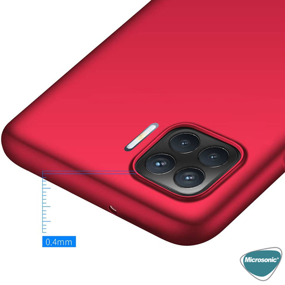 Microsonic Matte Silicone Oppo A73 Kılıf Kırmızı