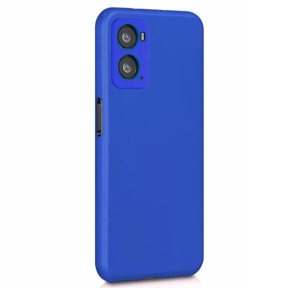 Microsonic Matte Silicone Oppo A96 4G Kılıf Mavi