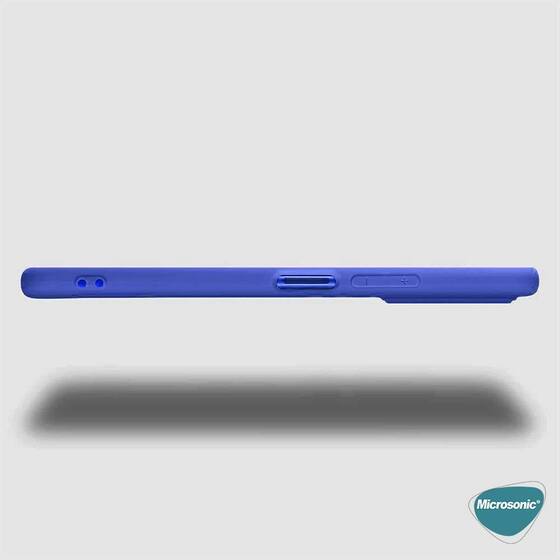 Microsonic Matte Silicone Samsung Galaxy A03 Kılıf Mavi
